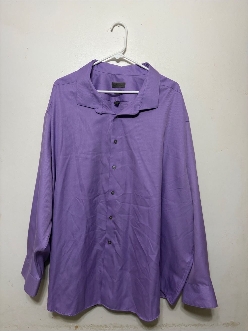 Calvin Klein Men's Purple Button-Up Shirt Jacket